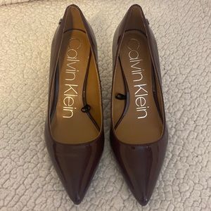 Calvin Klein Burgundy Heels